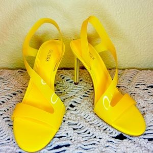GUESS Stiletto Heels, Yellow women’s US Size 7, worn once.